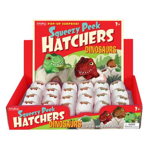 Schylling 2.5 Inch Dino Hatchers - Squishy Squeeze Fidget Toy