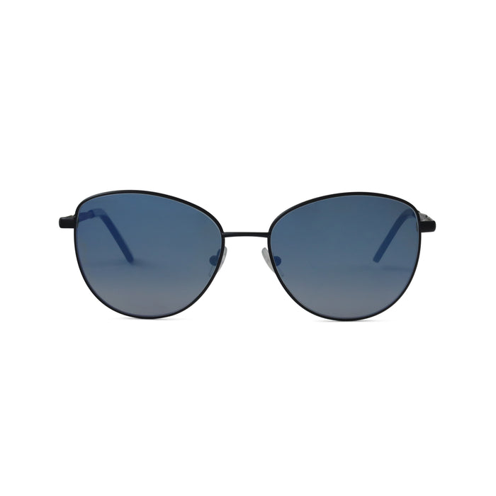 Matte Black - Blue Gradient Mirror Lens