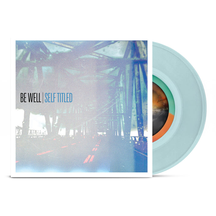 A light blue vinyl record slides out of an album cover with a hazy bridge image. "Be Well | Strength For Breath" appears in the upper left, highlighting the Be Well brand.