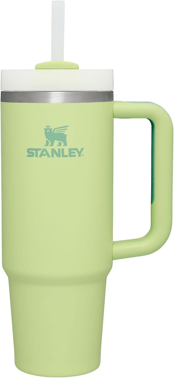 Stanley Quencher H2.0 FlowState Stainless Steel Vacuum Insulated Tumbler With Lid And Straw Citron