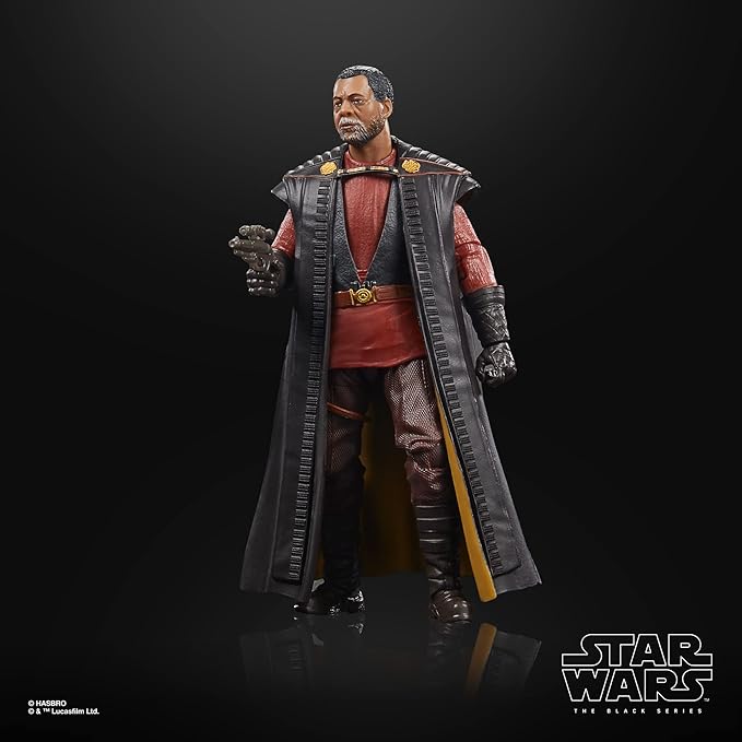 Star Wars The Black Series Magistrate Greef Karga Toy 6-Inch-Scale The Mandalorian Collectible Action Figure Toys for Kids Ages 4 and Up, Multicolor (F5523)
