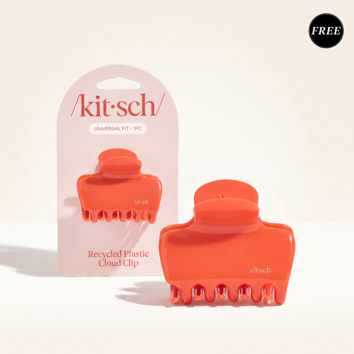 Kitsch Cherry Cloud Claw Clip in medium size, included free with Summer Welcome Kit purchase