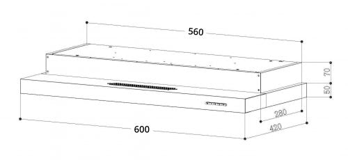 TH678TL 60CM SLIMLINE HOOD