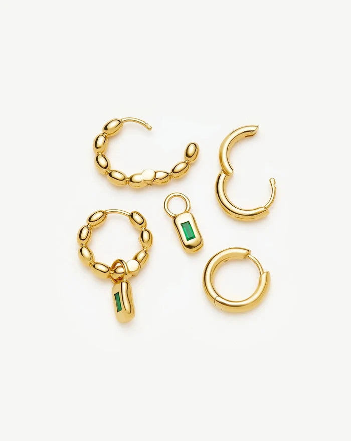 The Destination Hoop Set | 18k Gold Plated Earrings Missoma