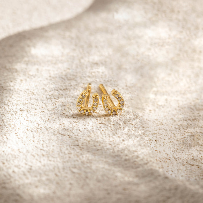 Tiny Horseshoe Studs