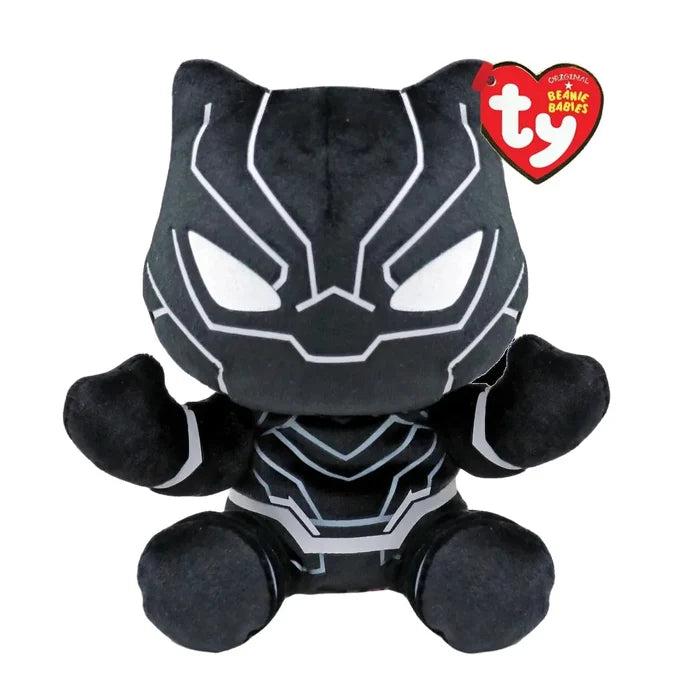 Ty Beanie Babies 12 Inch Medium Black Panther Floppy Marvel Plush Toy