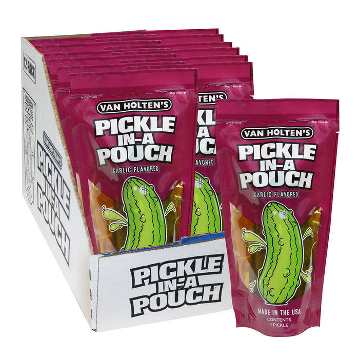 Van Holten's Garlic Pickle Pouch - 12 Count