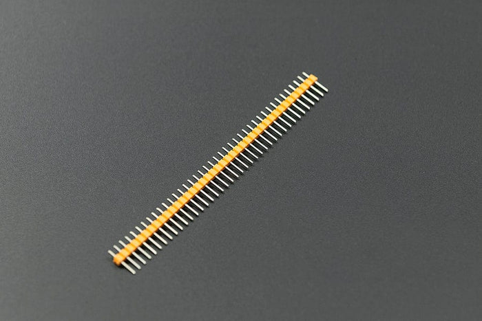 0.1″ (2.54 mm) Arduino Male Pin Headers (Straight Yellow 10PCS) [Discontinued] by DFRobot - The Pi Hut
