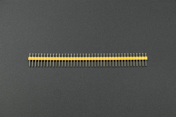 0.1″ (2.54 mm) Arduino Male Pin Headers (Straight Yellow 10PCS) [Discontinued] by DFRobot - The Pi Hut
