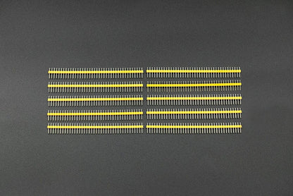 0.1″ (2.54 mm) Arduino Male Pin Headers (Straight Yellow 10PCS) [Discontinued] by DFRobot - The Pi Hut