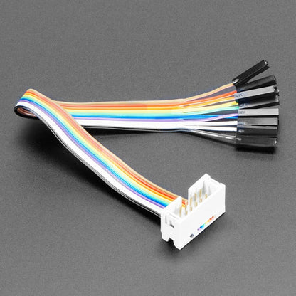 10-pin IDC Socket Rainbow Breakout Cable by Adafruit - The Pi Hut