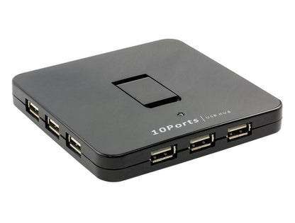 10 Port USB 2.0 Hub - 5V 4A by The Pi Hut - The Pi Hut