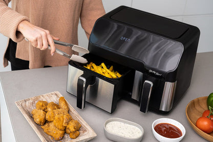 10L Digital Dual Zone Air Fryer w/ Dual Temperature Control-#product_category#-Home Living Store
