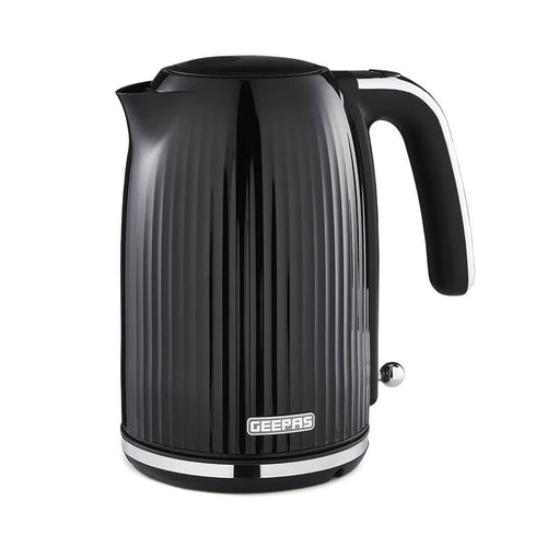 1.7L Rapid Boil Fluted Black Jug Electric Kettle