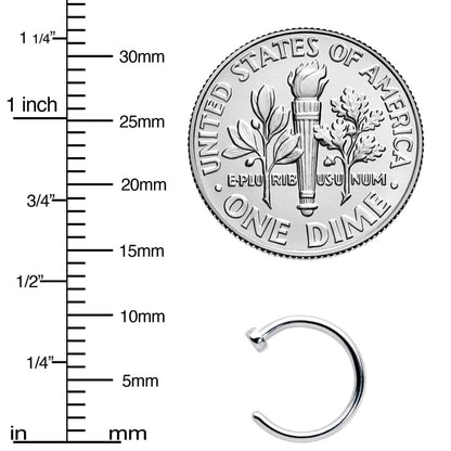 18G 5/16 Stainless Steel Nose Hoop