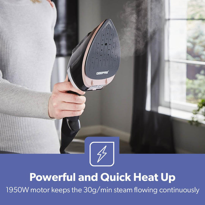 2-In-1 Handheld Wet and Dry Clothes Steamer 1950W