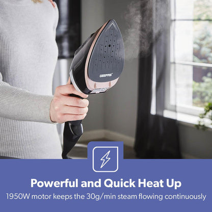 2-In-1 Handheld Wet and Dry Clothes Steamer 1950W