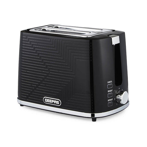 2-Slice Bread Toaster 7 Level Browning Control 900W Black