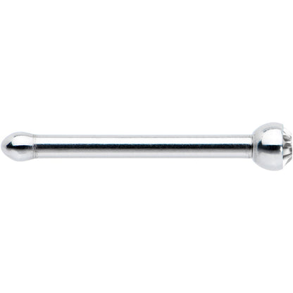 20G Stainless Steel Crystalline Gem Micro Nose Bone