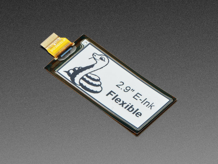 2.9" Flexible Monochrome eInk / ePaper Display (296x128 Monochrome) by The Pi Hut - The Pi Hut
