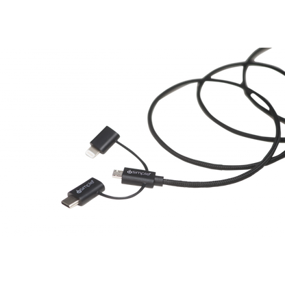 is9406bk_1 isimple usb-c to lightning bolt cable