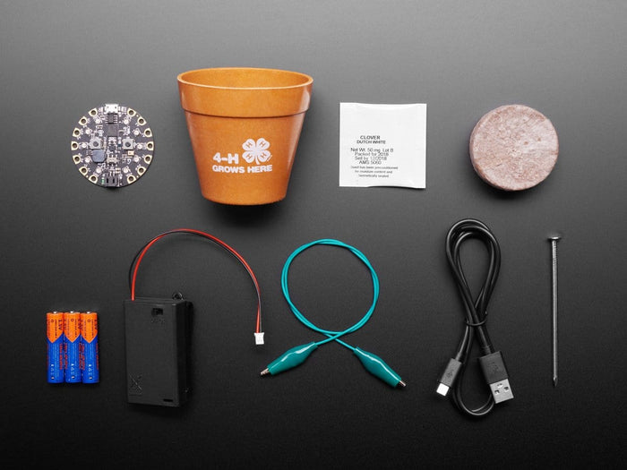 4-H Grow Your Own Clovers Kit with Circuit Playground Express (Soil Sensor Mini Kit) by The Pi Hut - The Pi Hut