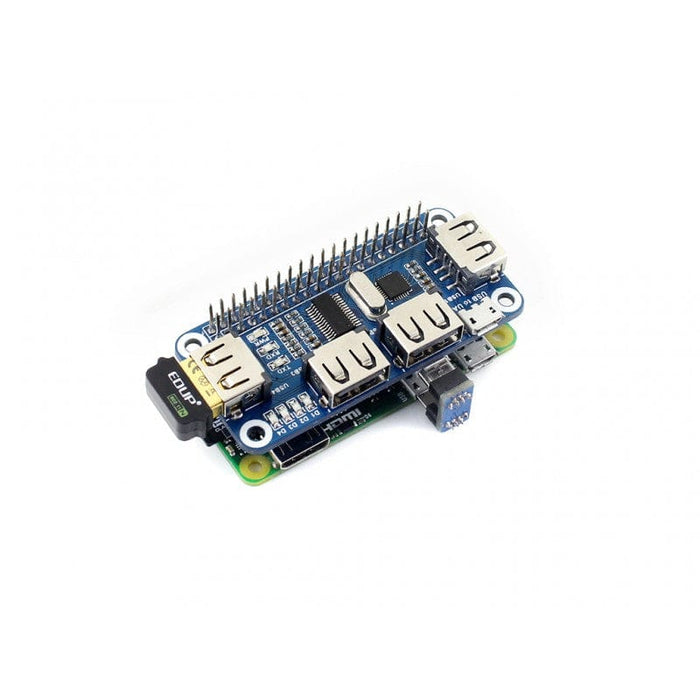 4 Port USB HUB pHAT for Raspberry Pi Zero by Waveshare - The Pi Hut