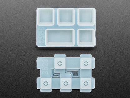 4 x 1U and 1 x 1.5U "Caps Lock" Silicone Keycap Molds (MX Compatible Switches) [Discontinued] by The Pi Hut - The Pi Hut