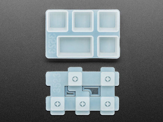 4 x 1U and 1 x 1.5U "Caps Lock" Silicone Keycap Molds (MX Compatible Switches) [Discontinued] by The Pi Hut - The Pi Hut