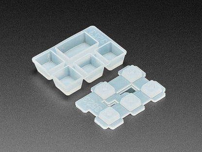 4 x 1U and 1 x 1.5U "Caps Lock" Silicone Keycap Molds (MX Compatible Switches) [Discontinued] by The Pi Hut - The Pi Hut