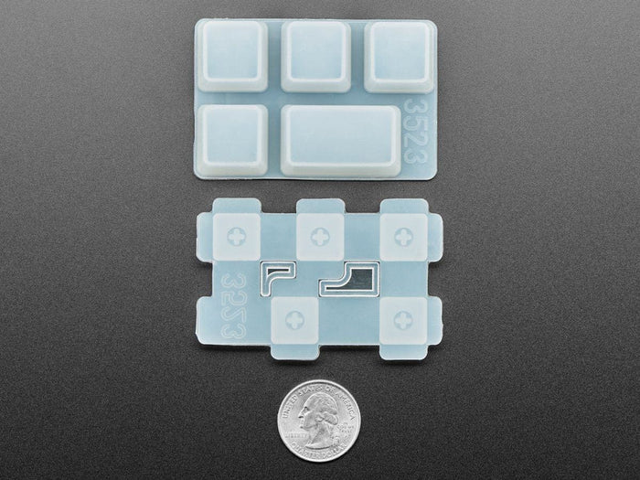 4 x 1U and 1 x 1.5U "Caps Lock" Silicone Keycap Molds (MX Compatible Switches) [Discontinued] by The Pi Hut - The Pi Hut