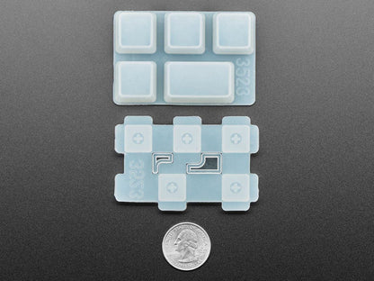 4 x 1U and 1 x 1.5U "Caps Lock" Silicone Keycap Molds (MX Compatible Switches) [Discontinued] by The Pi Hut - The Pi Hut