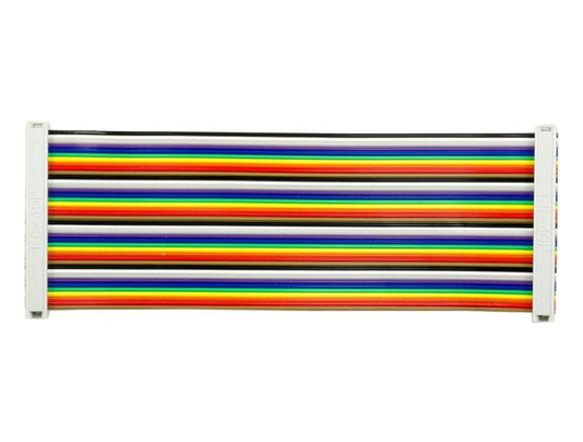 40-pin GPIO Female to Female Ribbon Cable - Rainbow 150mm by The Pi Hut - The Pi Hut