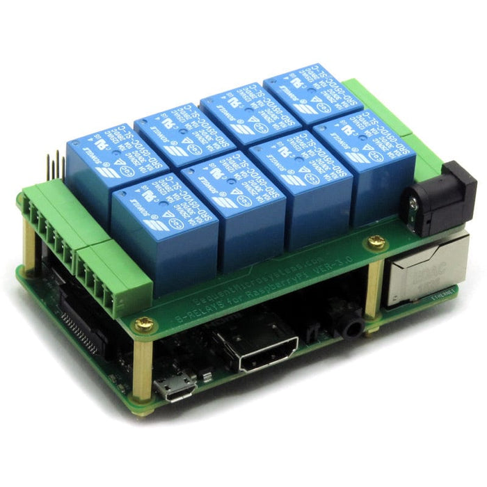 8 Relay Card for Raspberry Pi [discontinued] by Sequent - The Pi Hut
