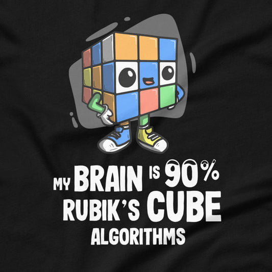 90% Cube Algorithms T-Shirt (Puzzle Pals)