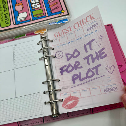 Do It For The Plot Guest Check Vellum Dashboard