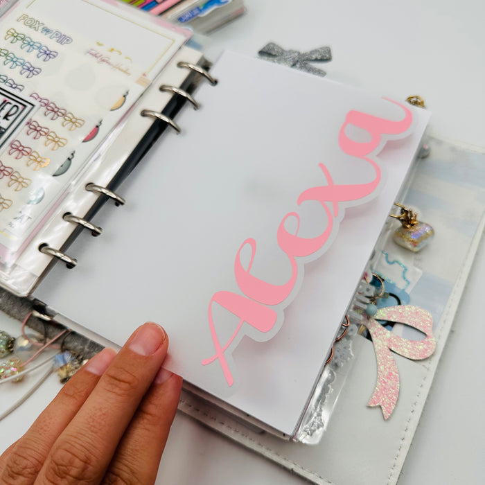 Custom Cut Edge Vellum Dashboard