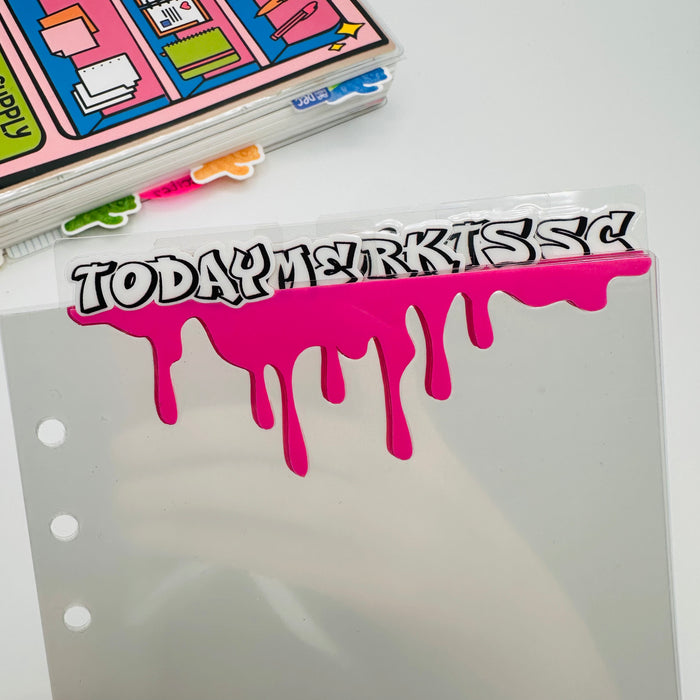 Graffiti Letter Dividers - TOP TABS