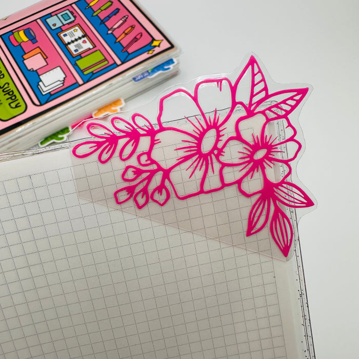 Hibiscus Flower Corner Tab
