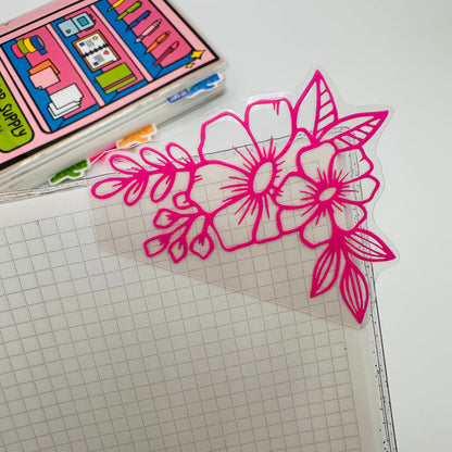 Hibiscus Flower Corner Tab