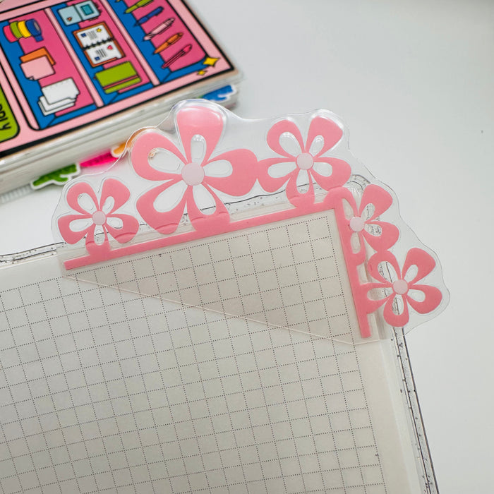Spring Bloom Floral Corner Tab