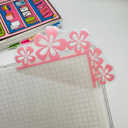 Spring Bloom Floral Corner Tab