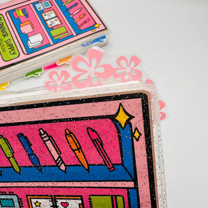 Spring Bloom Floral Corner Tab