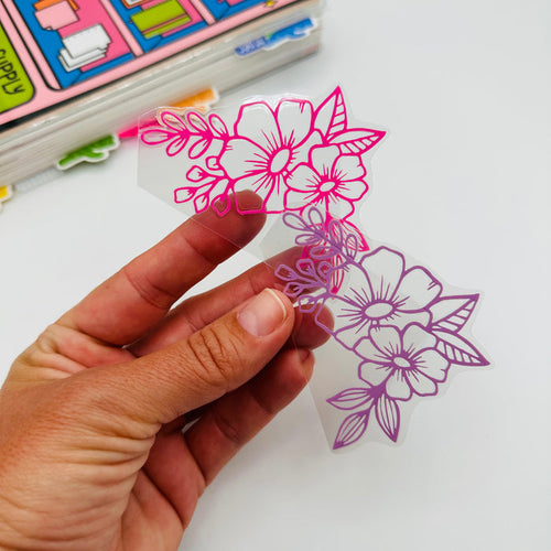 Hibiscus Flower Corner Tab