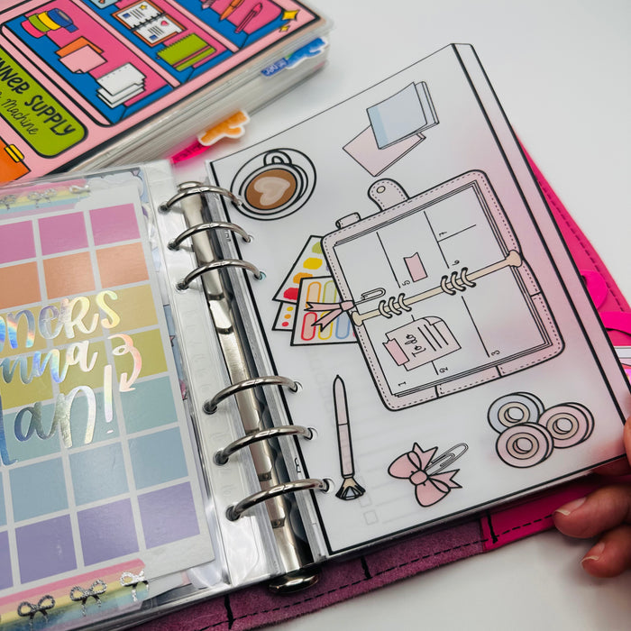 Planner Desk Flatlay Vellum Dashboard