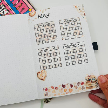 Mean One Monthly Layout Sticker Kit