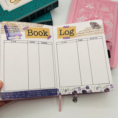 B6 Pre-Setup Reading Journal - TypeA Twin Theme