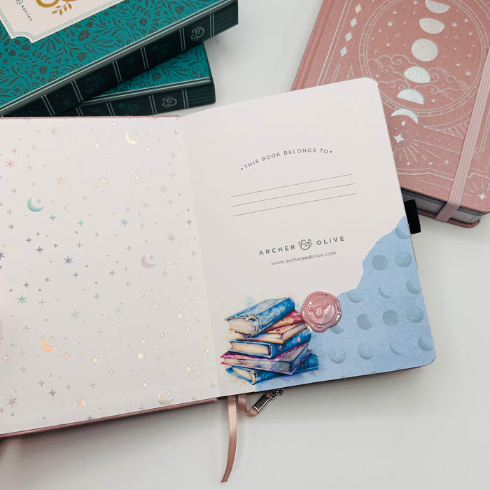 B6 Pre-Setup Reading Journal - Celestial Theme