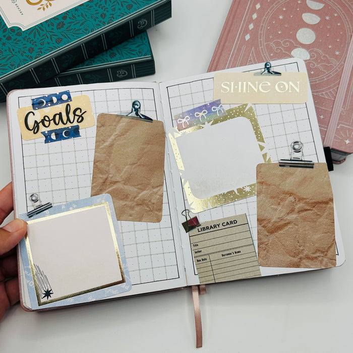 B6 Pre-Setup Reading Journal - Celestial Theme