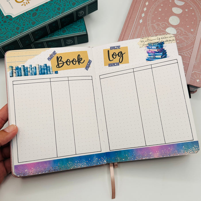 B6 Pre-Setup Reading Journal - Celestial Theme